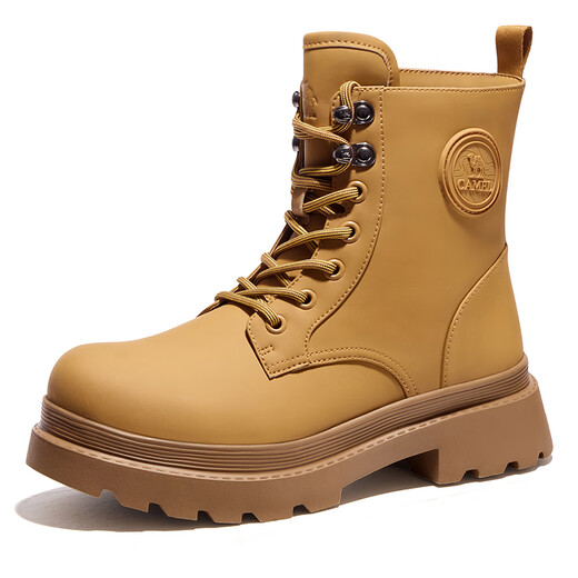 CAMEL Shanyu zapatos casuales al aire libre botas Martin de moda botas impermeables antideslizantes para mujer ropa de trabajo Botas de lluvia altas F24C013696