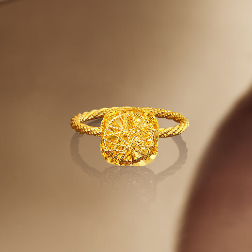 Saturday Fortune Sparkling Sugar Cube 5G Gold Ring Girl Birthday Gift Price A0113174 No. 13 Approximately 2.62g