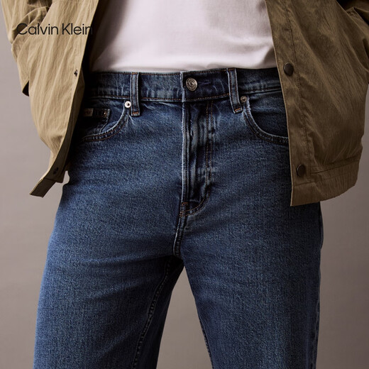 
Calvin KleinJeans [Replica 90 Series] 25 Spring and Summer Men and Women Same Model ck Retro Straight Jeans 4RB701G U1W-Denim Light Blue 32