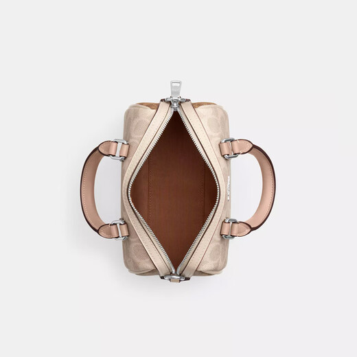 Coach/Coach Women's Boston Bag Pillow Bag Women's Bag Shoulder Crossbody Handbag Sand Yellow Color Block CW330SVXCU