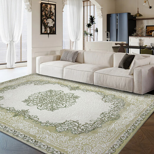 科至途2025年新款法式轻奢客厅地毯美式欧式茶几复古浮雕卧室地垫高级感 戈尔德-Gordes(9277) 60*90CM入户门垫