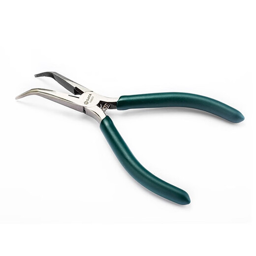 SATA Chrome Vanadium Steel Curved Nose Electronic Needle Nose Pliers Tool 6 70623
