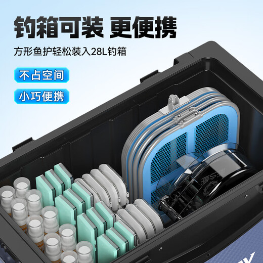 Yuzhiyuan's new fish protection, special square fishing protection bag for wild fishing in black pits, nano quick-drying net bag, small mini portable crucian carp fishing 31cm 2.5m, lightweight and portable, nano quick-drying, free bag + needle block