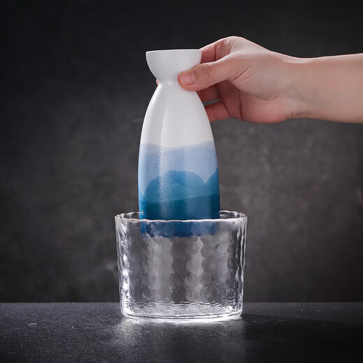 Jingdezhen Ceramics Official Alpine Water Wine Set Household Liquor Small Wine Glass Decanter Wine Flask High-end Gift Yunmeng Wine Set