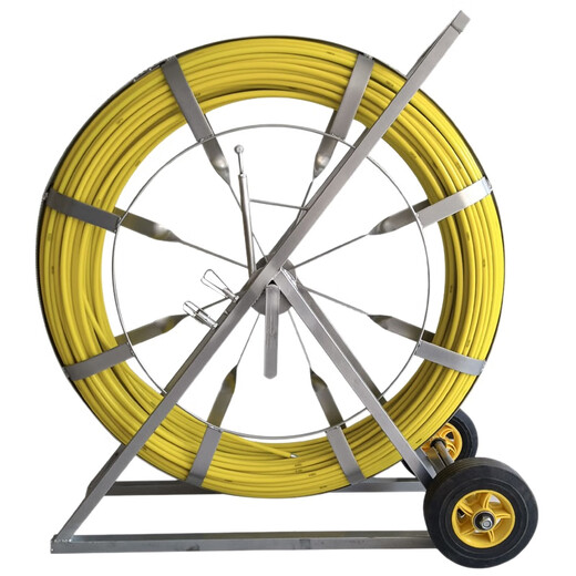 Threader lead electrician square tube flat iron frame glass fiber reinforced plastic optical cable cable perforation pipe threader upgrade 12200 meters plus steel wire super square tube brake frame-flat iron