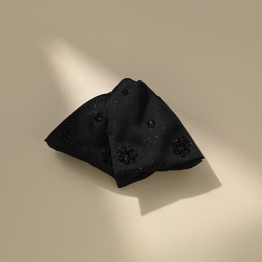 Chimera (CHIMERA) high-end back-of-the-head hairstyle shark clip with sparkling fabric hair clip and half-tied ponytail clip for girls birthday gift