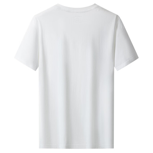 LIMENG men's and women's plain 180g cotton short-sleeved T-shirt round neck loose T-shirt bottoming shirt white XL