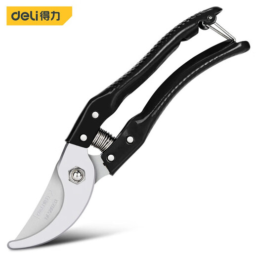 Deli garden pruning shears, special scissors for fruit trees, branch picking, fruit picking, household garden pruning, powerful scissors tool, can cut 0-14mm, heavy-duty all-metal