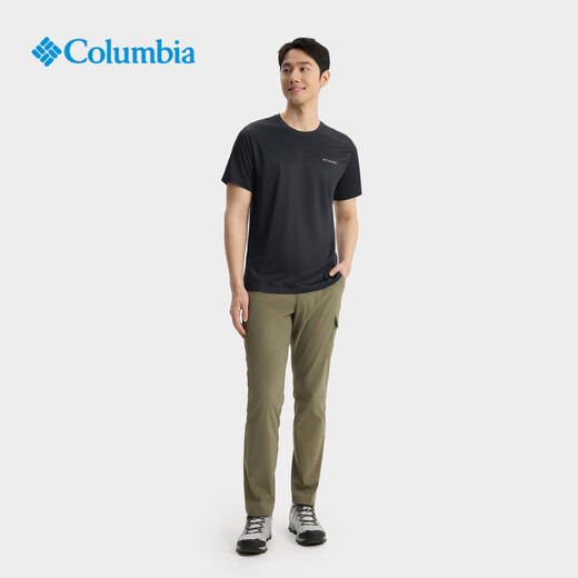 Columbia outdoor spring and summer couple's same style quick-drying travel sports simple round neck breathable T-shirt 010 (size is too small, it is recommended to go up one size) M (175/96A)