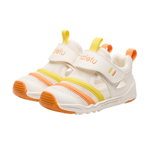 CARTER Rabbit Baby Baby Shoes 2025 Summer Funcional Zapatos Funcionales SOLO SOLO PLAYA ANTI-SLIP Sandalias de bebé Baby Baby Zapatos para niños Naranja y amarillo 24 Longitud interna 14.5cm pies de longitud 13.6-14.2