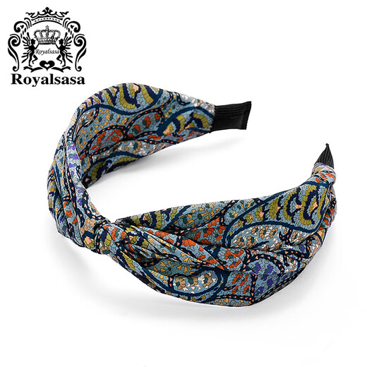 Royal sasa European and American style wide-brimmed women's hair hoop Korean retro Internet celebrity super fairy head hoop sweet and versatile headwear