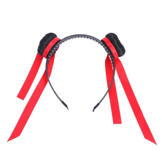 ENRMIIV children's Nezha hairband, hairpin, super cute wig, ball head, super cute idol event performance hair accessories, wig ball, bangs headband