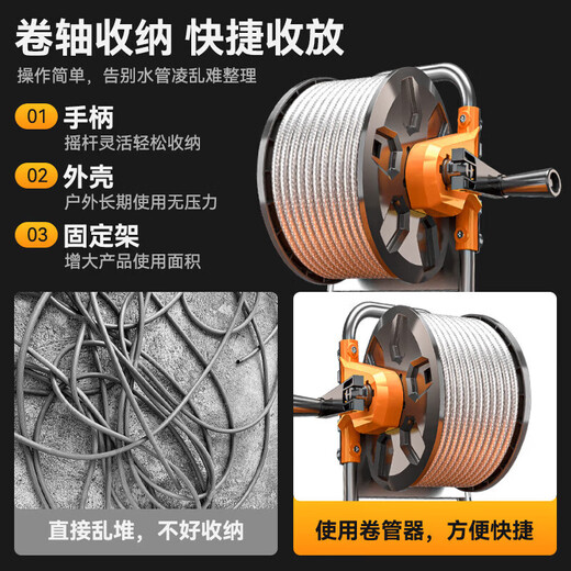 Powerful car washing machine artifact high-pressure water pump household 220V high-power car brushing water gun cleaning machine portable powerful floor washing 3900W peak power household model + 15 meters explosion-proof pipe + multi-function gun