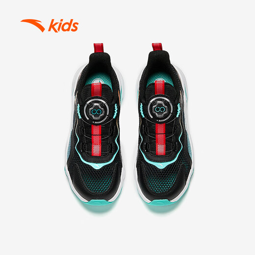 ANTA children's running shoes for boys and girls mesh breathable red flame sports elastic running shoes A12435573H