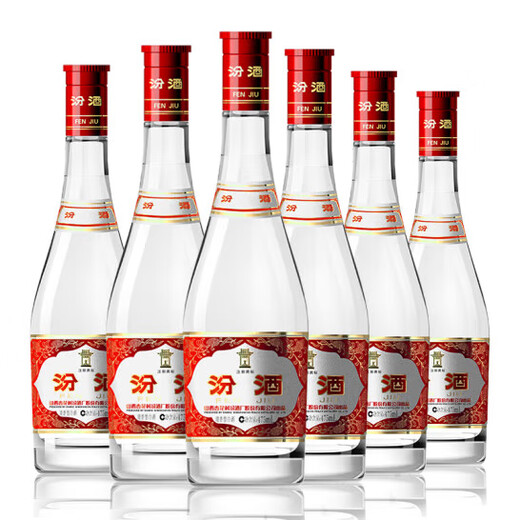 Fenjiu Red Cover Fen Fen Liquor 42% 475mL*6 bottles full box not original box