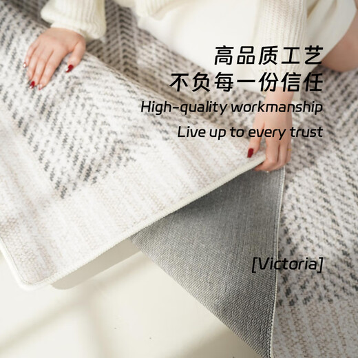 AOVOC carpet living room 2025 new washable and wipeable light luxury high-end sofa carpet Victoria 06 1.4*2 meters