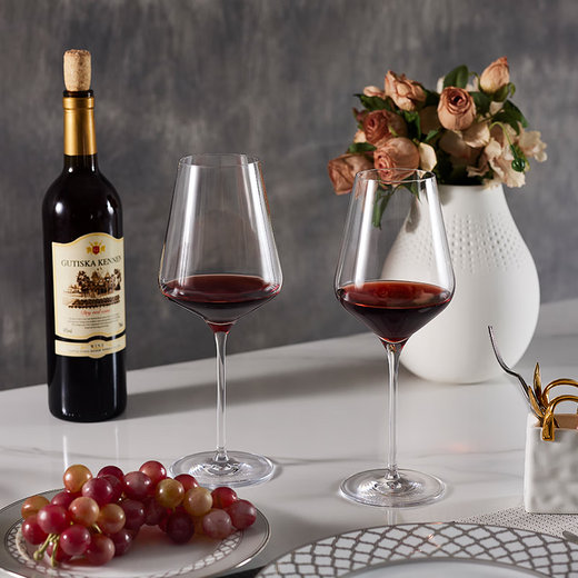 LESTEL Christmas gift German imported red wine glass crystal glass Burgundy Bordeaux white wine goblet white wine glass 405ml 2 pieces