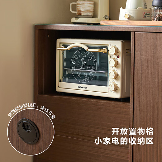 Quanyou Home New Chinese sideboard wine cabinet living room home entrance cabinet kitchen tableware storage storage locker cupboard