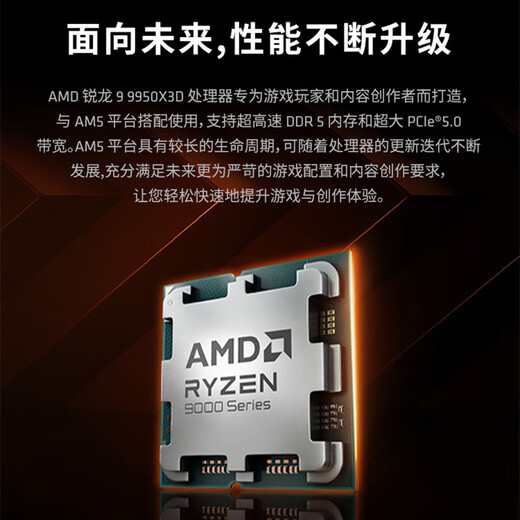 AMD Ryzen 7 9800X3D 9950X3D game processor 16 cores 32 threads 144MB game cache acceleration frequency up to 5.7G New loose Chinese boxed CPU Ryzen 9 9950X3D 16 cores 32 threads Chinese original box