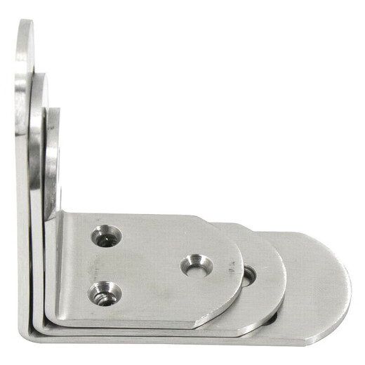Masfor thickened stainless steel corner code 90 degree right angle corner code thickened fixed bracket round edge 6 holes 45*45*38*2.5mm (5 pieces)