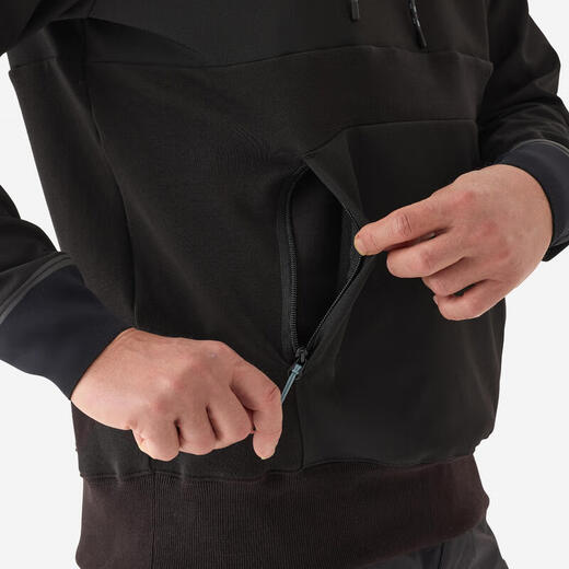 Decathlon fishing soft shell sweatshirt 500 black M