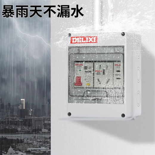 Delixi Electric Delixi leakage protector distribution box air switch box with leakage protection switch circuit breaker small household 12 circuit 2P circuit breaker + 2P leakage protection * 4 + 1P circuit breaker * 2