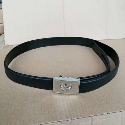 Firefighting uniform collar badge men's automatic buckle inner belt black business men's firefighting belt customization service (gold hanging arm)