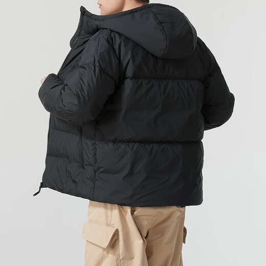 Adidas official store men's clothing 2025 summer new sportswear outdoor windproof warm and cold jacket casual down jacket JV6187 M