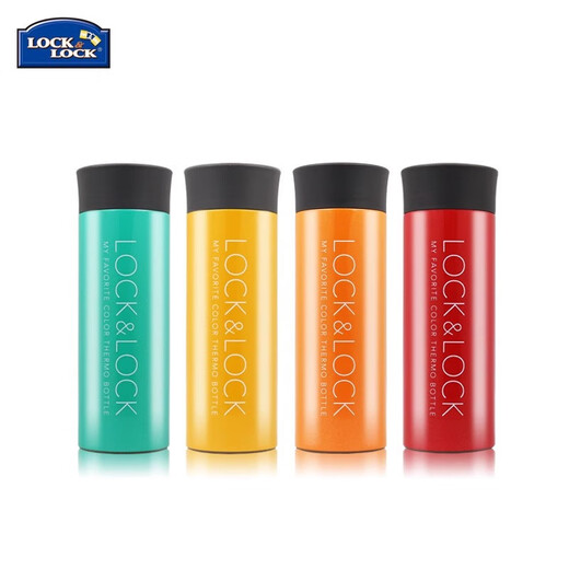 乐扣乐扣（LOCK&LOCK）保温杯304不锈钢男女学生水杯子户外便携团购定制礼品 橙色340ml