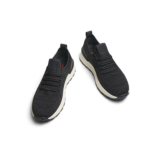 Red Dragonfly Mesh Casual Shoes 2025 Spring New Lightweight Breathable Sports Men's Shoes Outdoor Flywoven Hiking Shoes WHA15051 Black 43