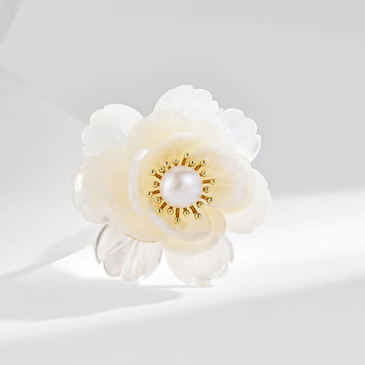 Marco Bizzarri brand light luxury and rich peony flower brooch, high-end women's cheongsam, anti-exposure brooch, suit corsage, accessories lapel pin, Teacher's Day gift for teacher, Mother's Day gift for mom