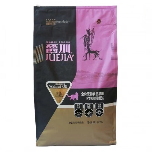 Juejia cat food 10kg 8kg kittens and adult cats American short-term general-purpose full-term low-salt walnut oil natural food large bag Juejia 8kg kittens (cut code)