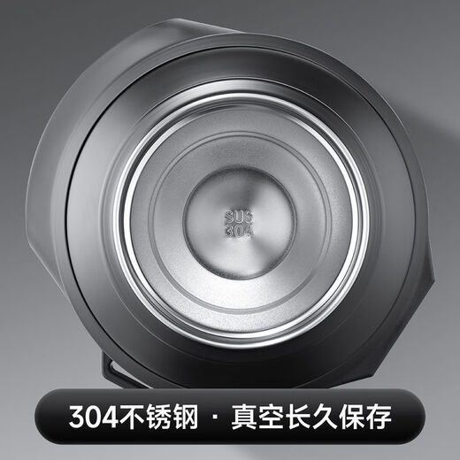 Cupxinge 304 stainless steel large capacity explosion-proof thermal insulation and cold insulation handle and strap for convenient takeout and carrying dry ice thermos pot free engraving black 6L dry ice bucket