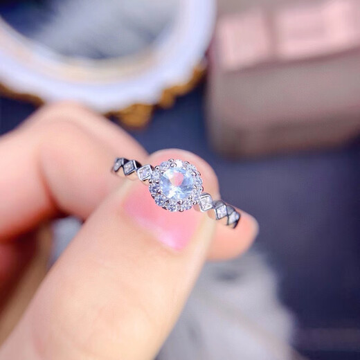 DYN Natural Pure Aquamarine Ring Gemstone Specifications Square 5mm