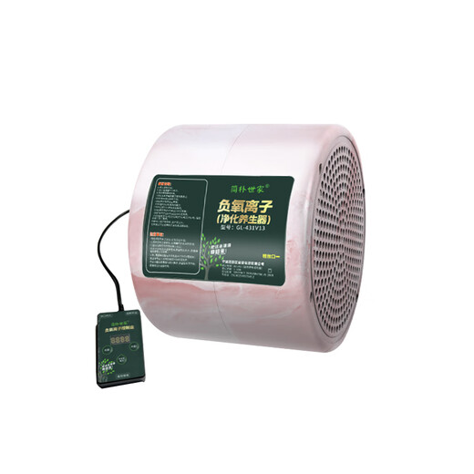 Simple Family Negative Ion Generator Home Office Small Particle Size Negative Oxygen Ion Machine Air Purifier Ecological Grade Health Care Instrument Watermelon Pink 1.9 Billion Negative Ions + Remote Control (Send Test Pen + Bracelet)