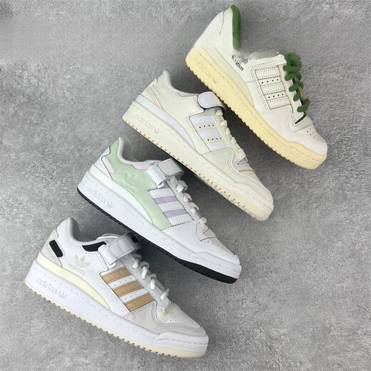 Adidas (адидас) clover FORUM 84LOW мужские и женские повседневные кроссовки FZ6296 FZ6253 HQ6938 официальный флаг GX9058 36.5