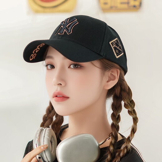 美职棒（MLB）旗舰官网男女硬顶帽子秋冬季休闲帽遮阳鸭舌帽情侣棒球帽礼物 纽约洋基队/金标 均码 F
