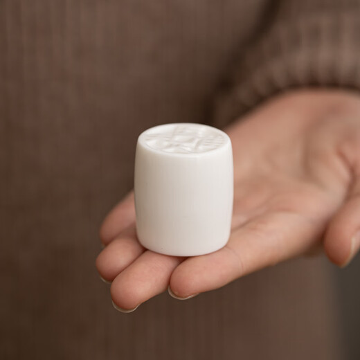 Summer Solstice Nange Ceramic Teapot Cover Bowl Lid Kung Fu Tea Set Accessories Tea Pen Tea Clip Tofulu Tea Pet Place Suet Jade Porcelain Tea Set Suet Jade Porcelain Contentment Cover