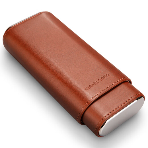 CIGARLOONG cigar box cigar scissors set cigar humidor portable cedar wood leather case stainless steel cigar scissors