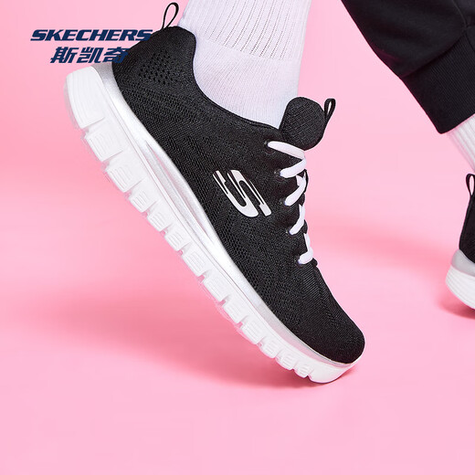 Skechers men's and women's shoes running shoes travel shoes breathable sports mom comfortable walking shoes 12615
