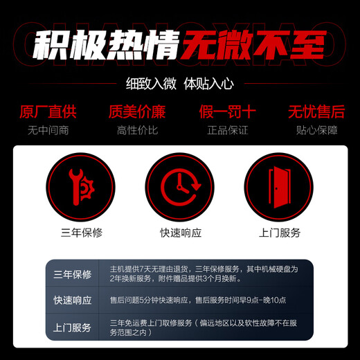 Changxiao 10-core desktop host intel Core 13th generation i3i5i7 government office commercial design assembly computer host subsidy complete set hot model expansion丨Core i5 16G+512G WiFi single host