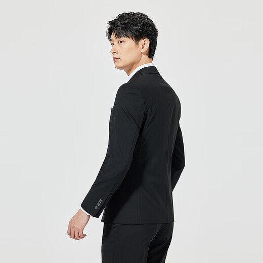 Lilang Shopping Mall Same Style Suit Men's One Button 2025 Spring Commuting Business Men's Suit Black (25CXF051SA) 180A