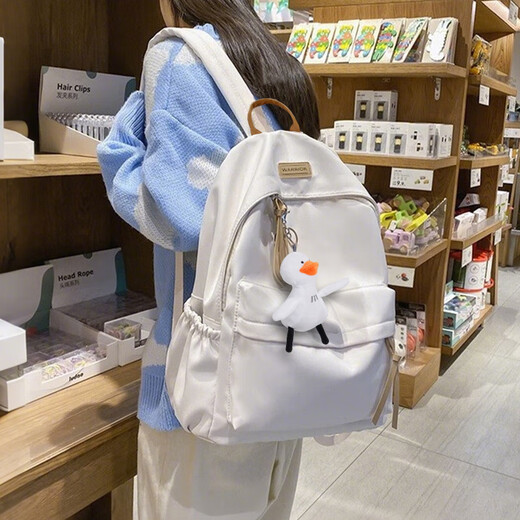 Pull back schoolbag women's large-capacity backpack junior high school high school college student travel commuting computer bag fashionable versatile backpack