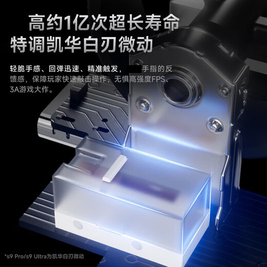 Forerunner (EWEADN) S9Pro/Ultra wireless Bluetooth wired three-mode mouse rechargeable e-sports gaming mouse PAW3950/3395 chip computer desktop notebook tablet mouse white-three-mode PAW3395+Huanyu micro-movement