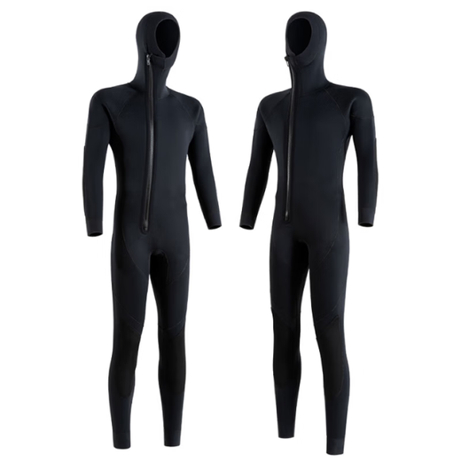 Lilang winter swimming warm swimsuit men's wetsuit hooded thickened 3 cold-proof wet surfing suit snorkeling one-piece wetsuit 3MM hooded color matching hooded L