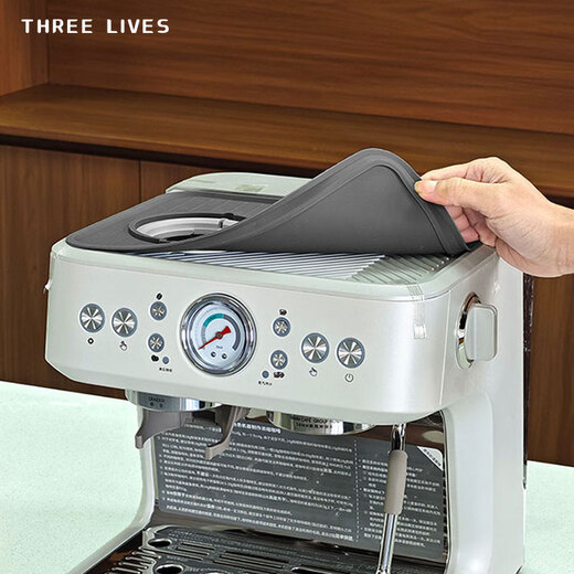 THREE LIVES PE3899 coffee machine top temperature coaster protective cover food grade silicone anti-scratch insulation PE3899 matte black