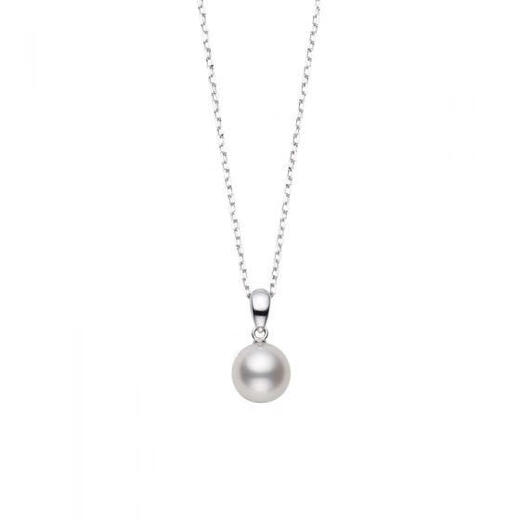 Fujiu Japanese purchasing agent 18K gold pendant single seawater pearl necklace clavicle chain 40cm 8.25mm 18k gold Q2