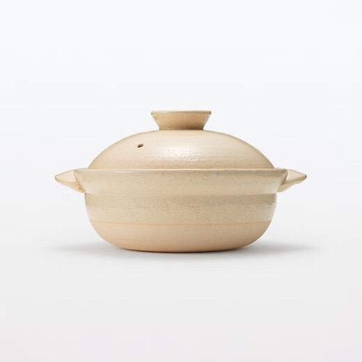 MUJI Eternal Ware Casserole, Stew Pot, Cooking Pot, Transparent Glaze, Household Soup Pot, Transparent Glaze/2~3 People/1600ml