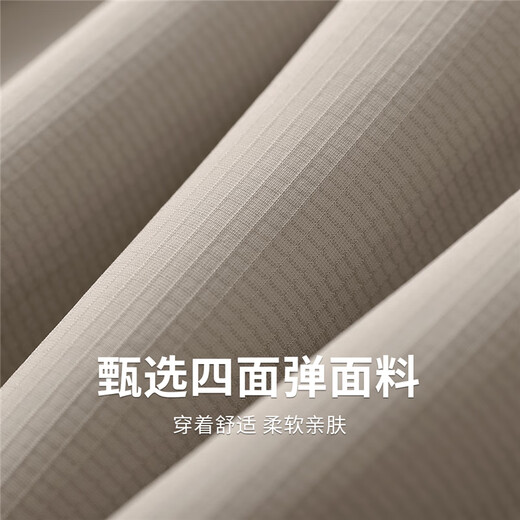 与狼共舞【高弹速干】翻领短袖T恤男2025夏季新款商务休闲透气POLO衫6105 卡其701 XL (180)