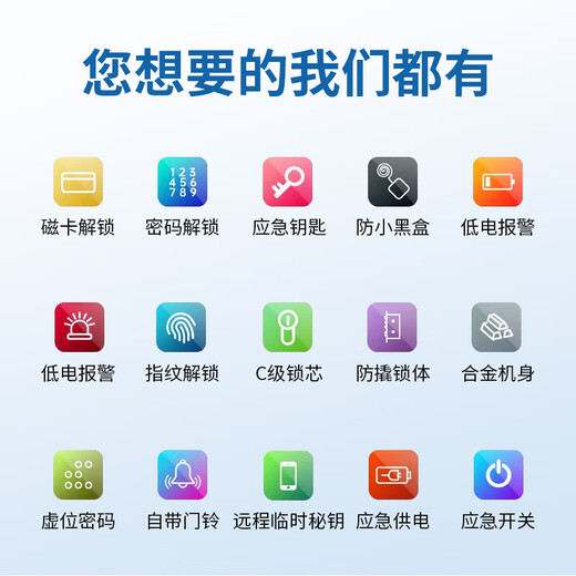 Weiheng Wooden Door Fingerprint Lock Special Indoor Wooden Door Smart Fingerprint Lock Password Lock Office Bedroom Door Room Smart Package Installation